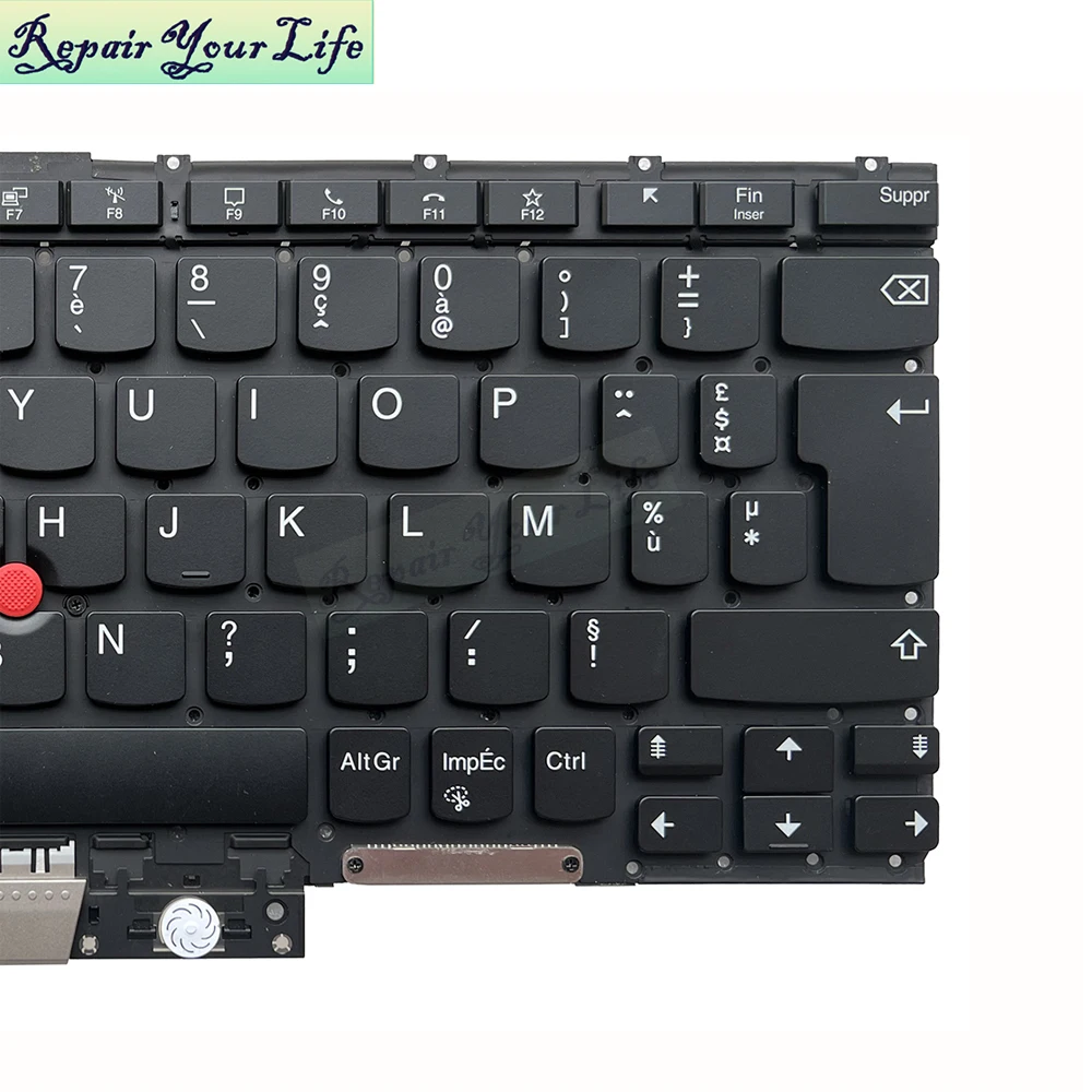 Bélgica AZERTY teclado francés retroiluminado para Lenovo ThinkPad X1 Titanium Yoga Gen 1 20QA 20QB retroiluminación belga para ordenador portátil SN20W22474 - imagen 3