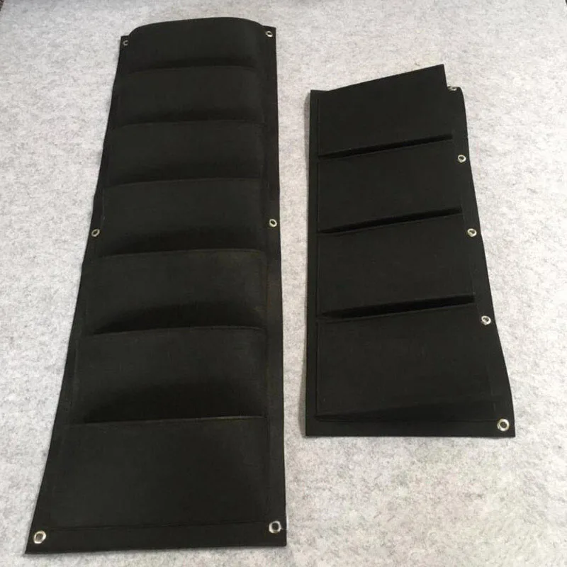 Bolsas para plantar para colgar en la pared, 4/7/9 bolsillos, bolsa de cultivo verde, macetero Vertical para jardín, bolsa para jardín, suministros para el hogar k5 - imagen 4