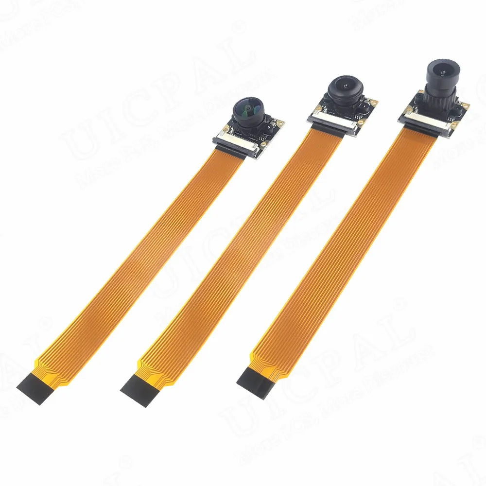 Módulo de cámara OV5647 para Raspberry Pi 5, 4B, 4, 3B, 3 ZERO, 3,6 MM, 130, 160 grados, lente gran angular ajustable, HD, 5MP, 22 pines - imagen 2