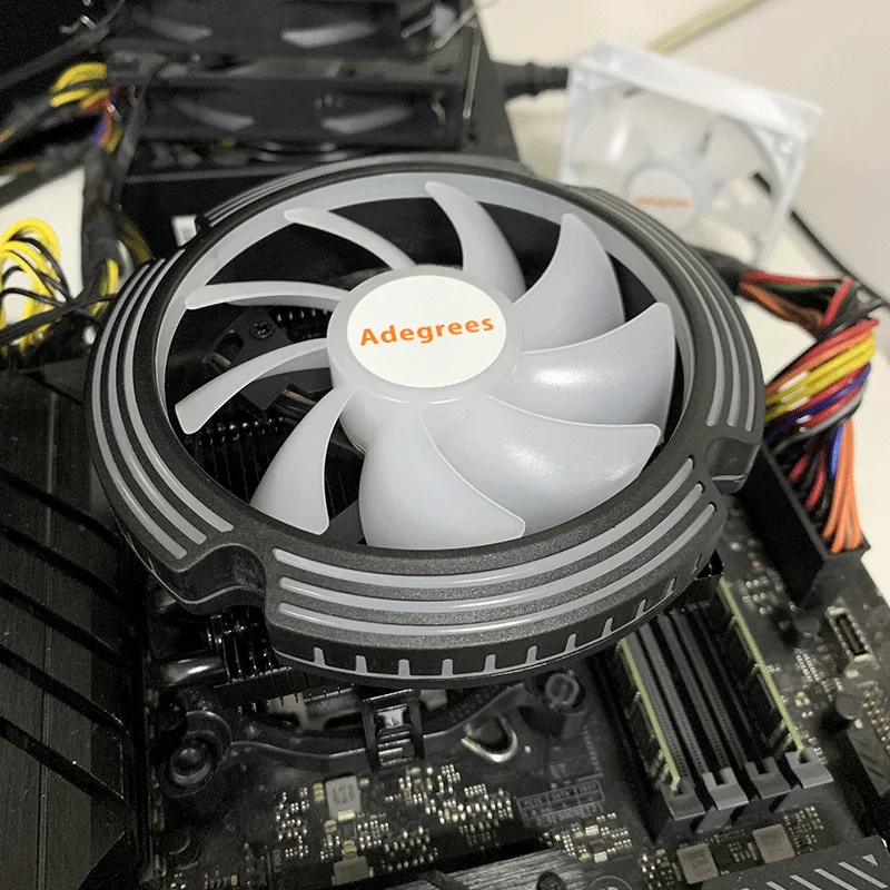 Enfriador de CPU de 4 tubos de calor, ventilador de radiador de PC de perfil bajo de 4 pines PWM de 120MM para Intel LGA 1366 1700 2011 1150 1151 X99 X79 AM5 AM3 AM4 - imagen 5