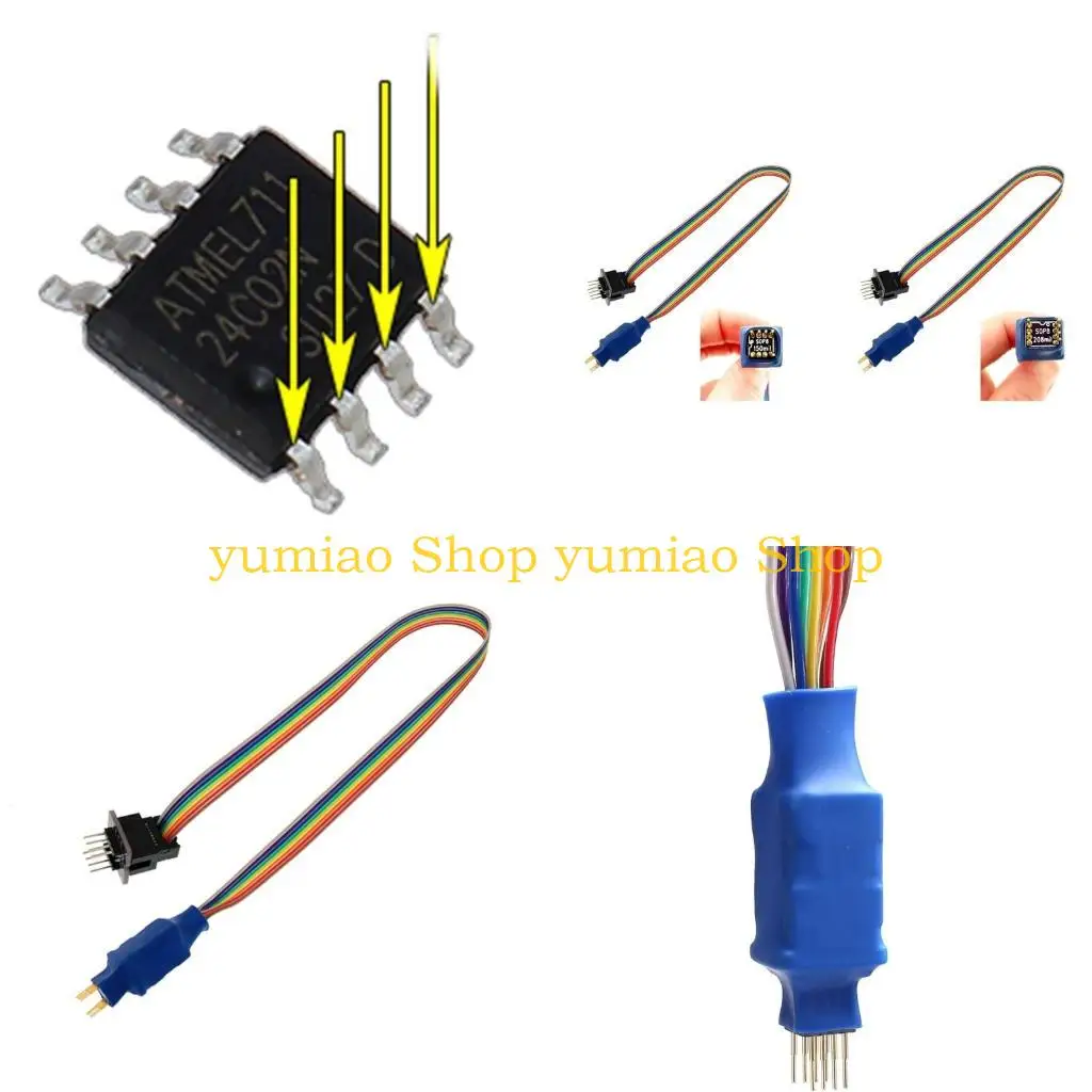 Línea sonda prueba clip 587B SOP8 para programación 93CXX/25CXX/24CXX en USB