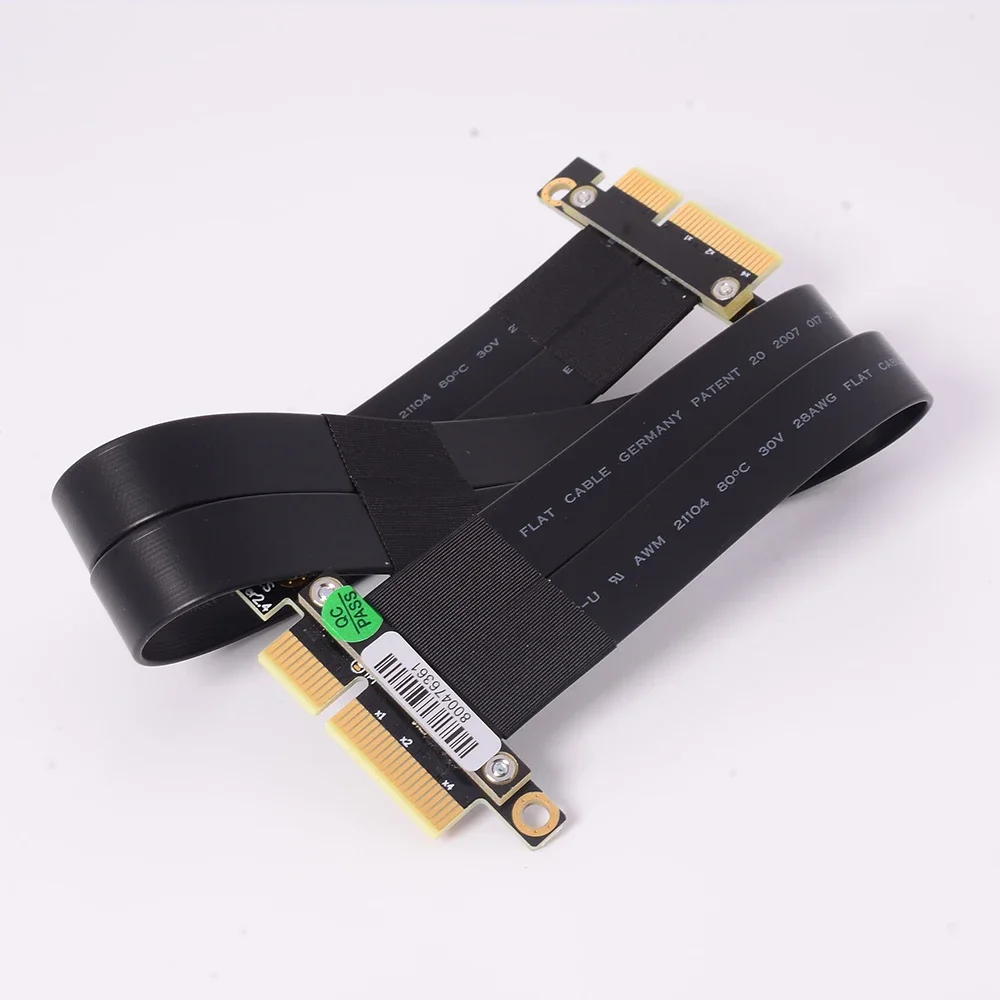 Cable de puente PCIe 3,0 x4 a x4 macho a macho adaptador PCIE x4 Gen3.0 TX-TX extensión directa TX-RX Cable extensor de servidor de intercambio de señal - imagen 5
