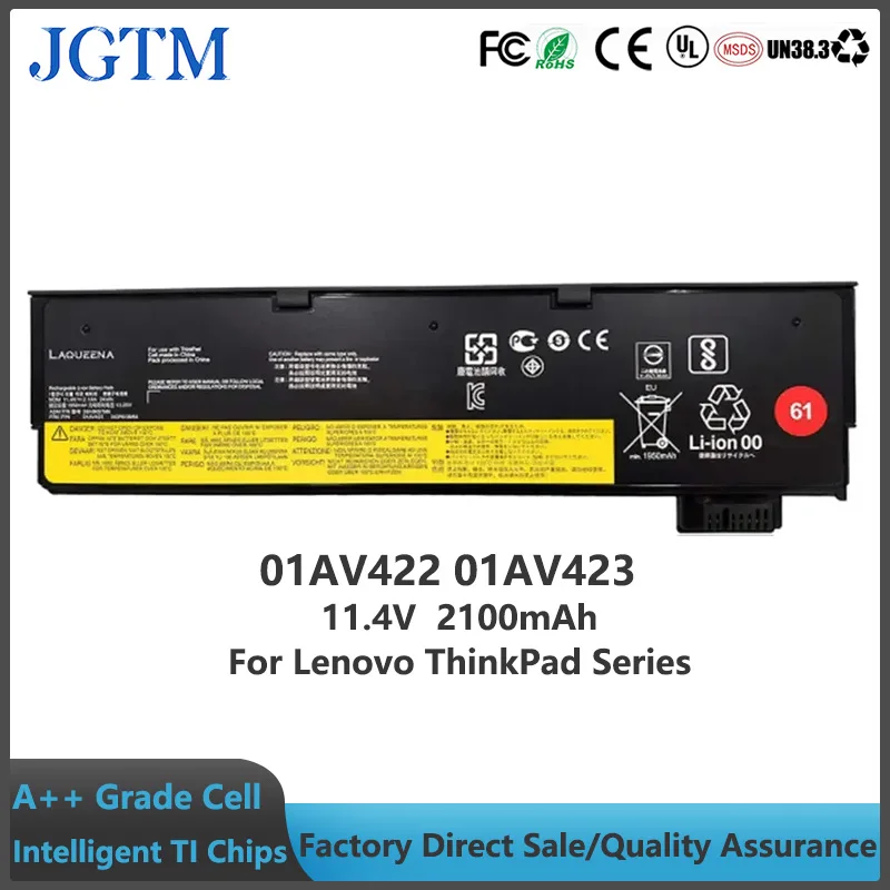 Batería Lenovo ThinkPad A475 A485 T470 T570 T480 T580 P51S P52S TP25 - imagen 2