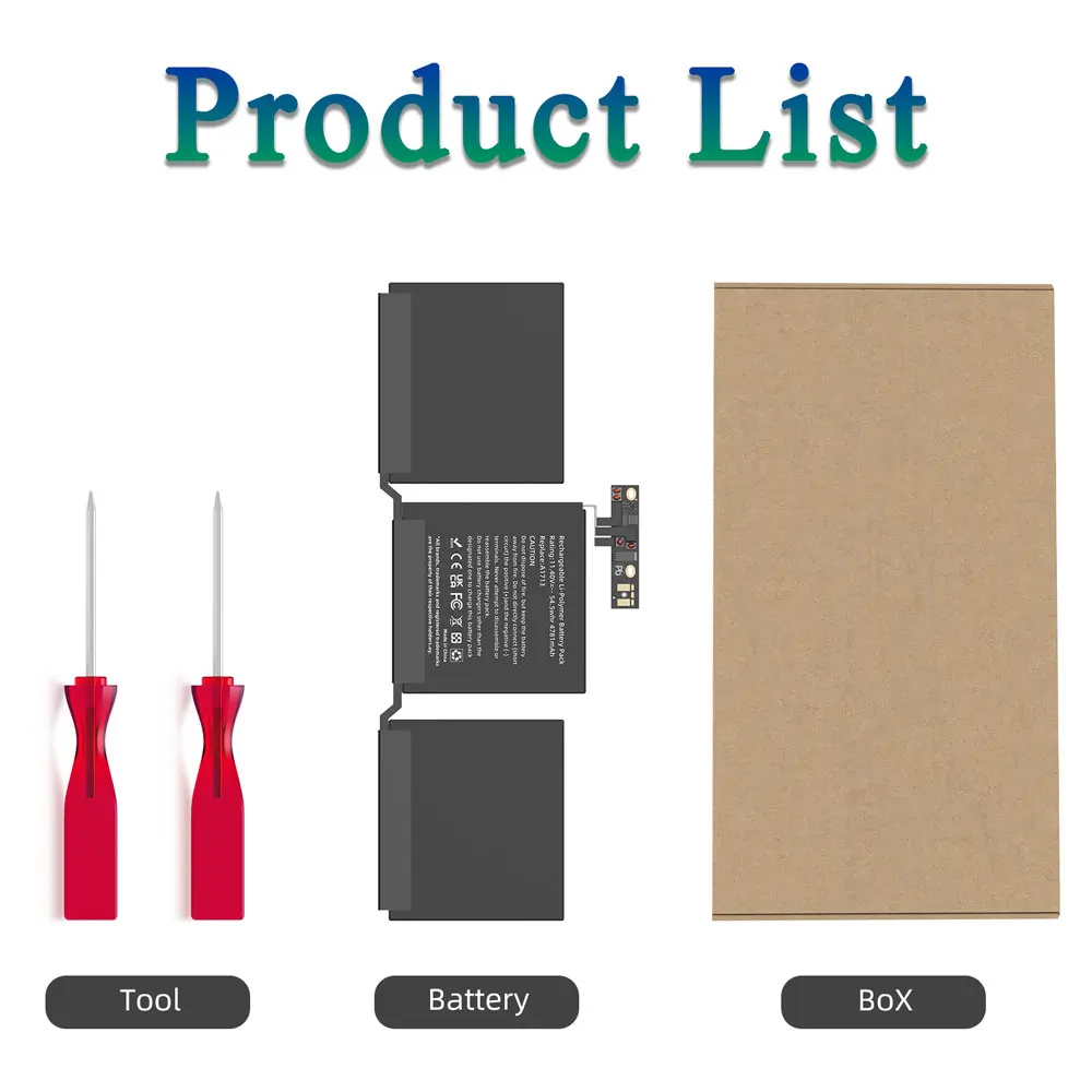 Reemplazo de batería de ordenador portátil para Apple MacBook Pro, A1708, A1713, 13 pulgadas, 13 pulgadas, 2016, 2017 Ver, A2171, EMC, 2978, 3164, Notebook - imagen 5