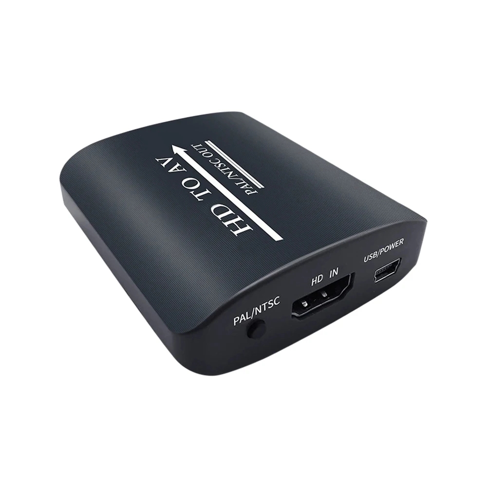 Compatible con HDMI a RCA AV CVSB L/R Video 1080P, caja convertidora de escalador, adaptador compuesto de vídeo HD, adaptador HDMI2AV, compatible con NTSC PAL - imagen 3