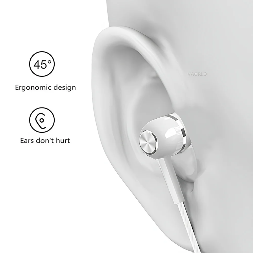 Auriculares intrauditivos estéreo con micrófono, cascos HiFi universales portátiles de 3,5mm para Apple/Android/Huawei, 1 ud. - imagen 5