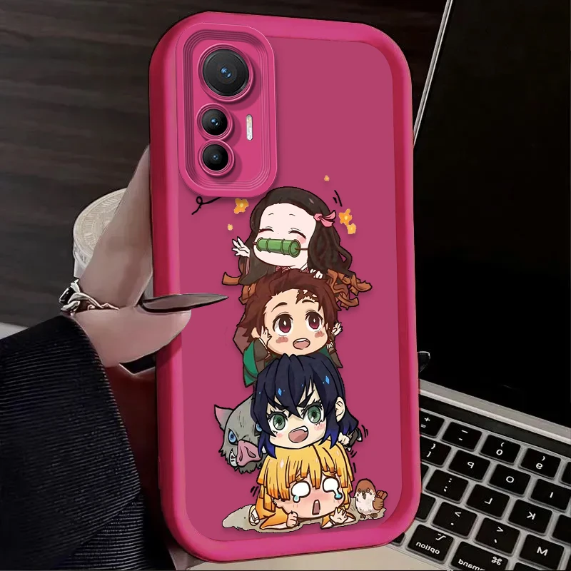 Preciosa funda mate Demon Slayer para Xiaomi 14T 13T 12T 11T 13 12 11 Lite 5G NE POCO X6 X5 F6 F5 F3 X4 GT X3 NFC M5S C65 M6 Pro - imagen 4