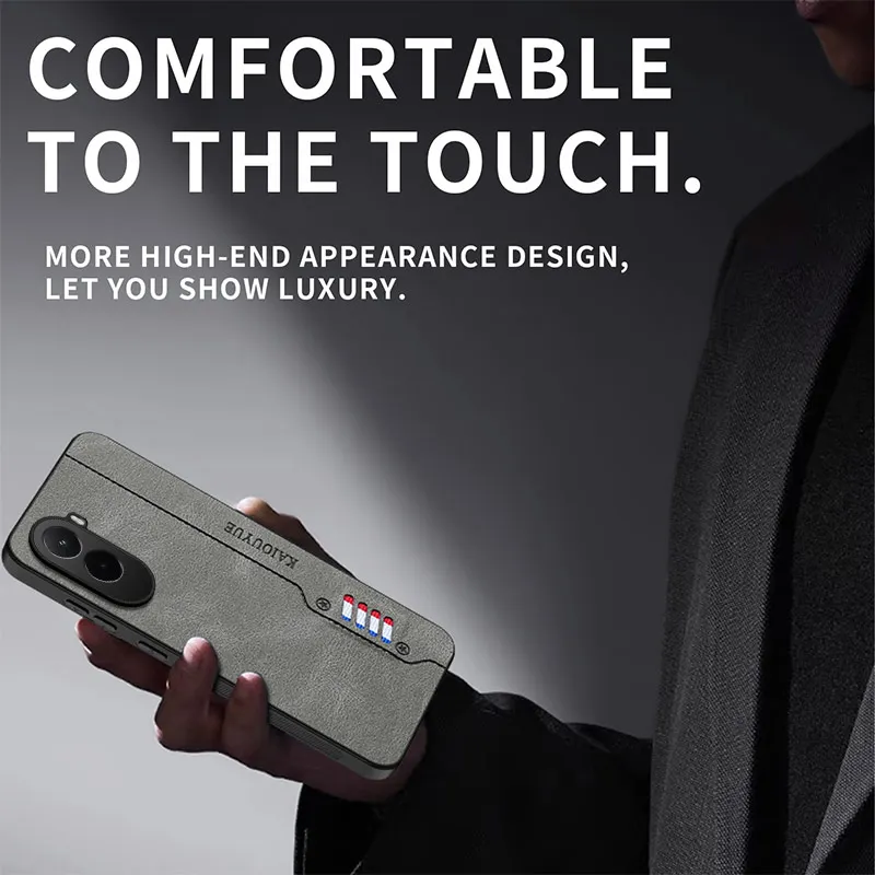 Funda de cuero de lujo para Xiaomi POCO M7 4G F7 X7 Pro Ultra TPU Funda trasera de moda para POCO M7 Funda de parachoques Simple a prueba de golpes - imagen 4