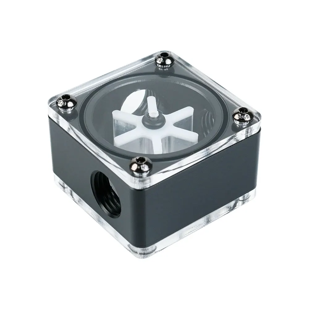 Flujo de agua blanco y negro, rosca G1/4 ''x3, flor POM de refrigeración por agua, accesorio de refrigeración por ordenador, envío directo - imagen 3