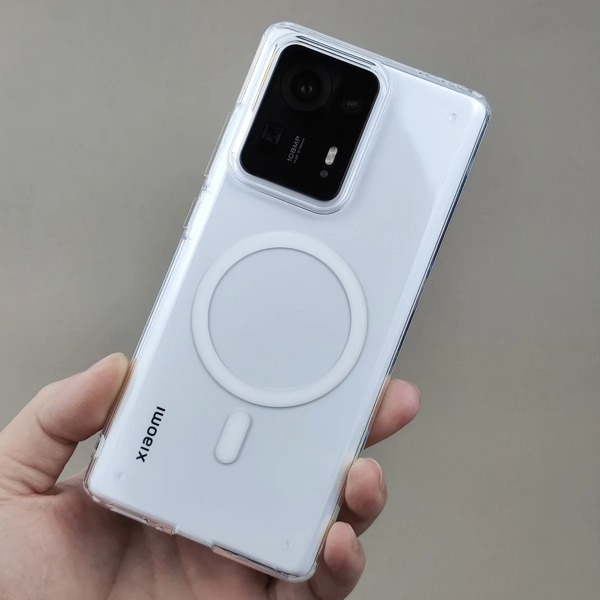 Para Magsafe funda de carga inalámbrica para Xiaomi Mi 13 12 14T Pro 12s 15 funda de teléfono acrílica Ultra transparente a prueba de golpes para Mi 13 12 11 - imagen 2