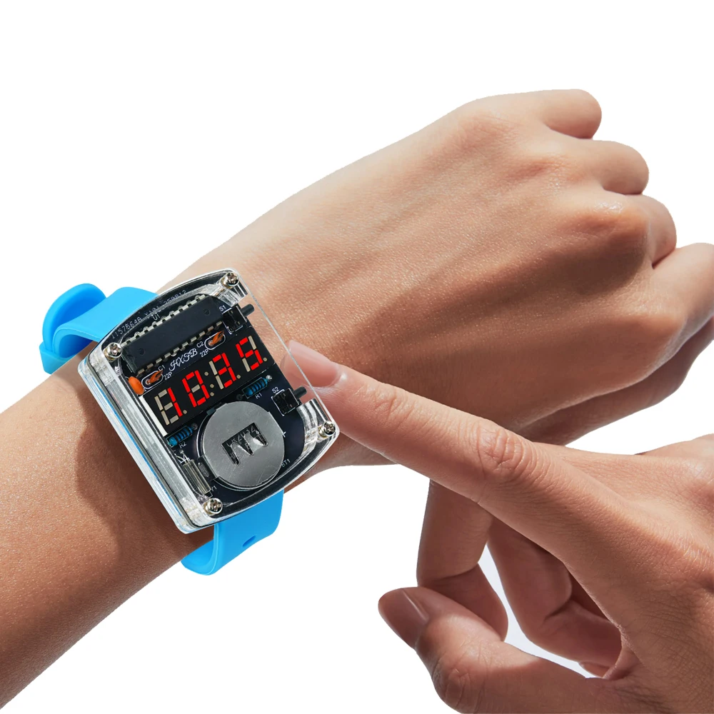 Nuevo Kit de reloj de tubo Digital LED DIY, microcontrolador, reloj electrónico, componente de práctica de soldadura de formato 12/24 horas - imagen 5