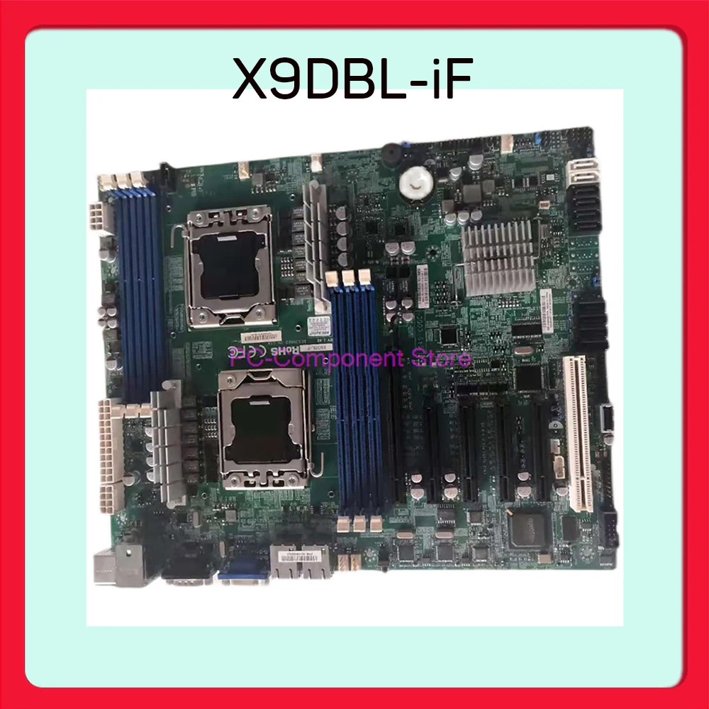 Placa base de servidor procesador Xeon E5-2400 v2 LGA1356 DDR3 IPMI 2,0 integrado y KVM con LAN dedicada X9DBL-iF