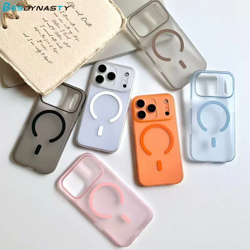 Funda rígida mate ultrafina de lujo de 1,0 MM para iPhone 17 Air 16 15 14 13 12 Pro Max Magsafe cubierta trasera de carga inalámbrica magnética - imagen 4