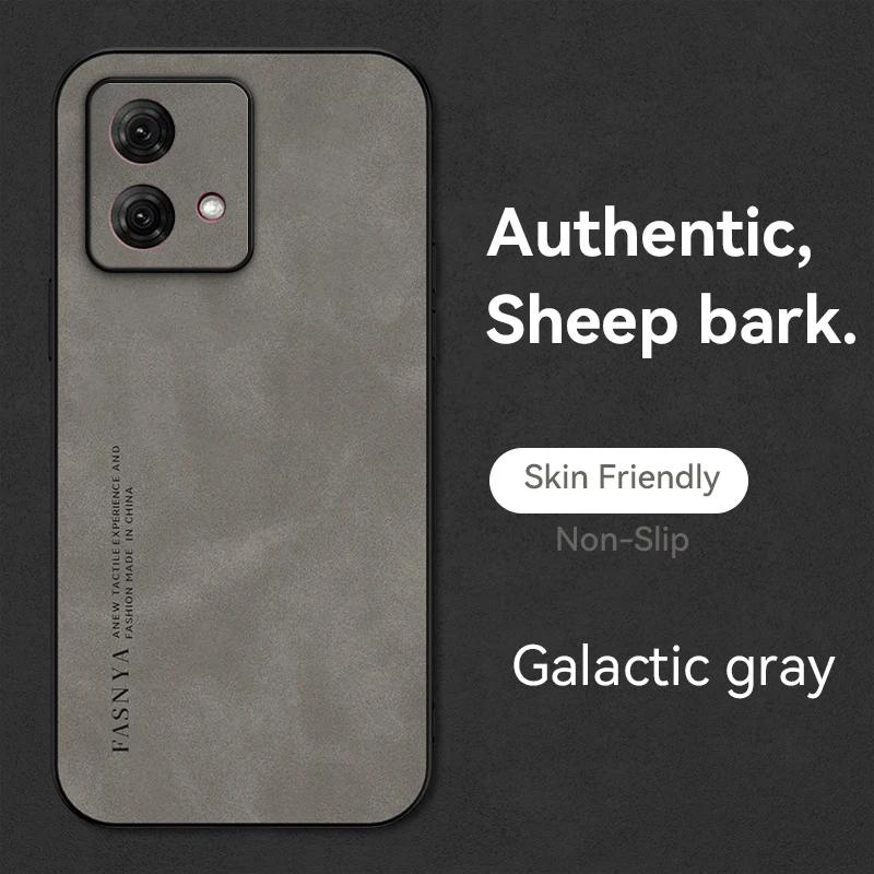 Funda de silicona de piel de oveja a la moda para Motorola Moto G86 G84 G56 G05 G15 G75 G55 G35 G34 G54 G24 Power Back Cover