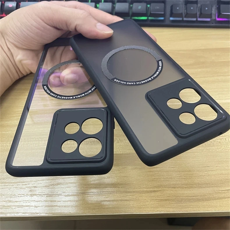 Funda dura de PC para Xiaomi Mi 14T Pro, carcasa protectora trasera magnética mate para Xiaomi Mi 14 14T Pro 14, carcasa Ultra completa - imagen 3