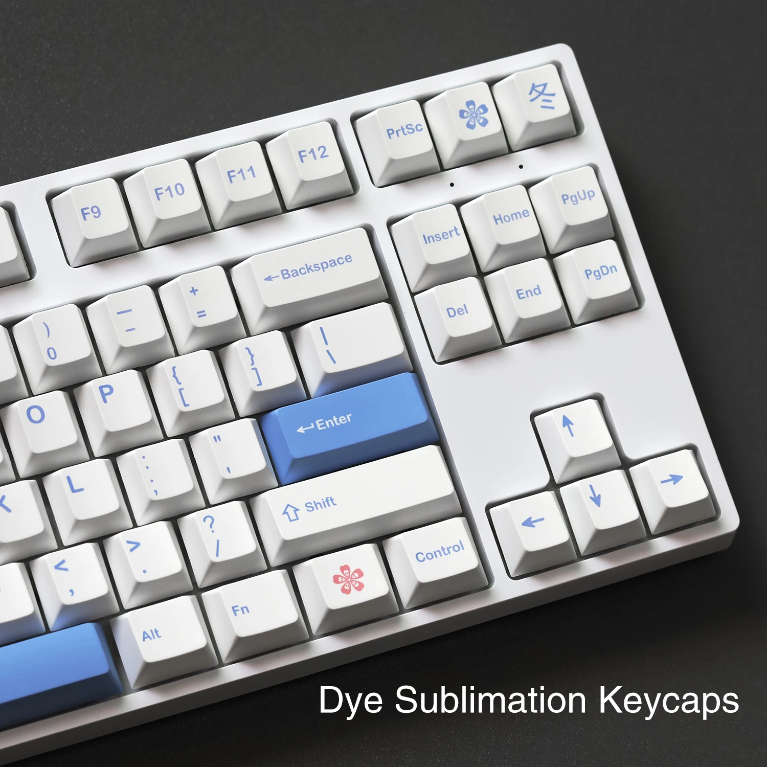 Teclas PBT GMK Fuyu, perfil de cereza, teclas de sublimación de tinte clon GMK para teclado mecánico MX Switch 61/68/75/84/87/96/980 - imagen 4