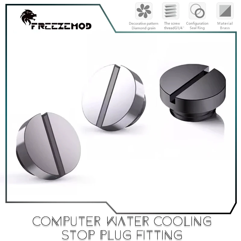 FREEZEMOD Tapón de Latón para Refrigeración Líquida en PC