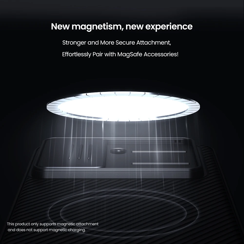 Para Poco X7 Pro funda NILLKIN funda ajustada funda protectora magnética protección de lente con función de succión magnética solo - imagen 5