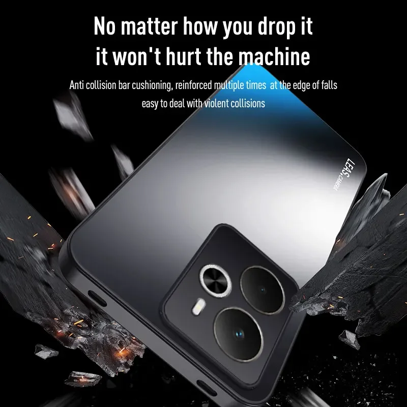 Para Realme 14 5G armadura a prueba de golpes funda esmerilada para Realme14 14Pro + plus protección de cámara cubierta de parachoques dura mate Capa - imagen 5