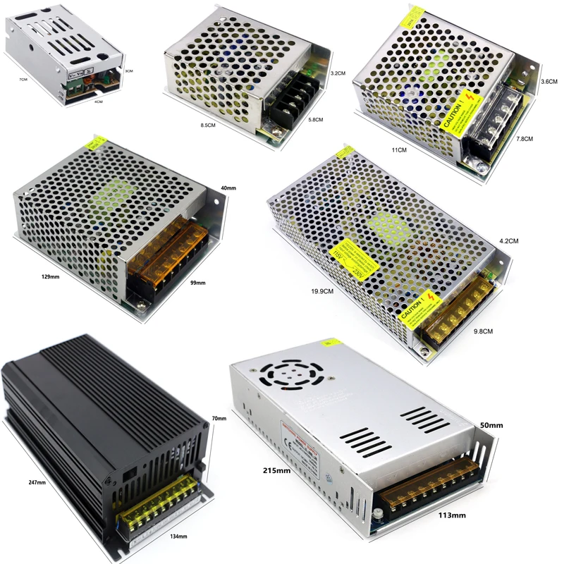 Fuente de alimentación AC DC 5V 12V 24V, transformador de iluminación AC DC de 220V a 5V 12V 24V, 1A 3A 5A 10A 20A 30A - imagen 2