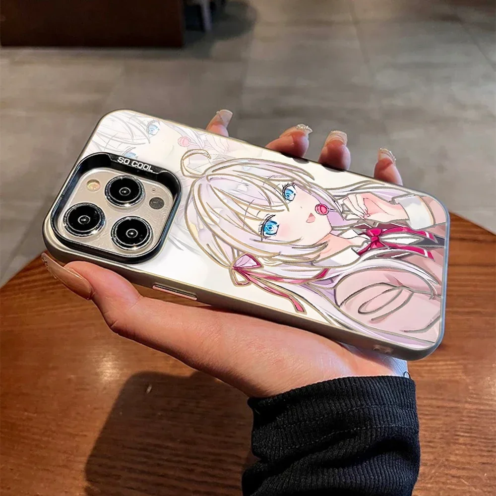 Funda de teléfono Kawaii Anime Girl Alya para IPhone 16, 15, 14, 13, 12, 11 Pro Max X XR XSMAX 8 7 Plus, funda trasera mate a prueba de golpes - imagen 4