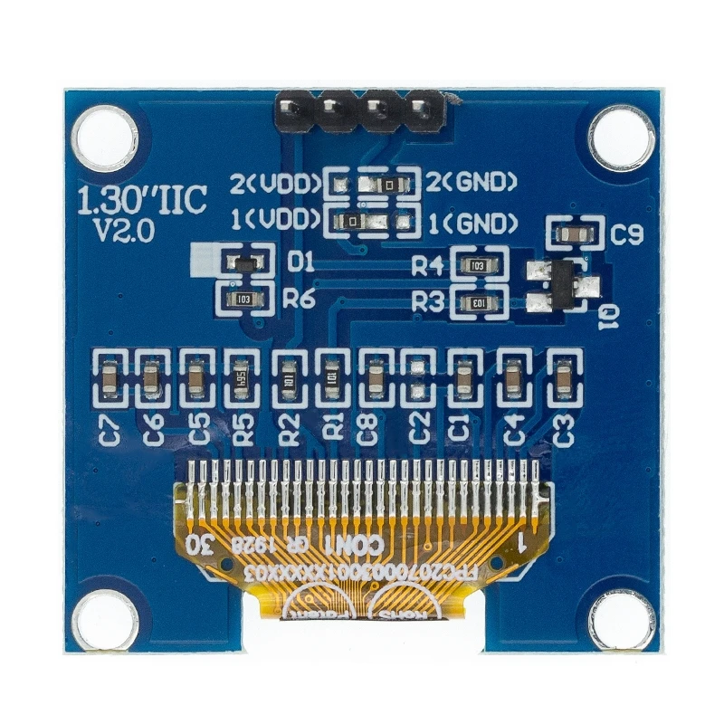 Módulo de pantalla OLED de 1,3 ", Chip de unidad de Color blanco y azul SH1106 128X64 LCD LED de 1,3 pulgadas IIC I2C, comunicación - imagen 4