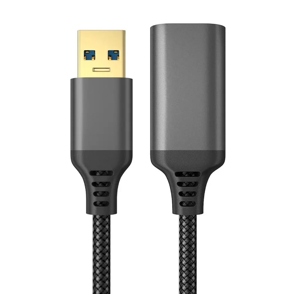 UTHAI Nylon trenzado USB 3,0 macho a hembra Cable de datos de transmisión de alta velocidad Cable de extensión de impresora de cámara de computadora - imagen 4