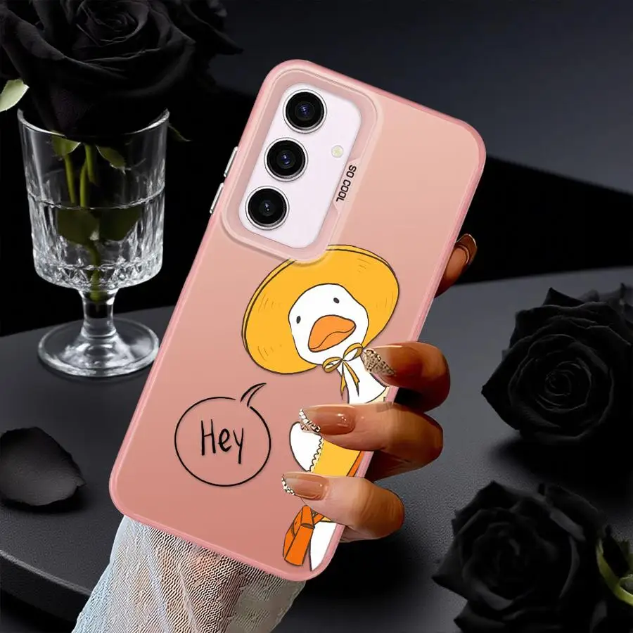 Funda trasera de teléfono para Xiaomi Poco C51 F3 GT C50 X3 Pro X5 F4 X3 NFC lindo pato de dibujos animados - imagen 2