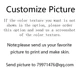 Custom Picture Color