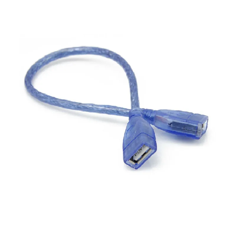 Divisor de Cable USB Dual, enchufe hembra USB 2,0 a enchufe hembra, adaptador de conversión, Cable de extensión USB, Cable de datos USB - imagen 5