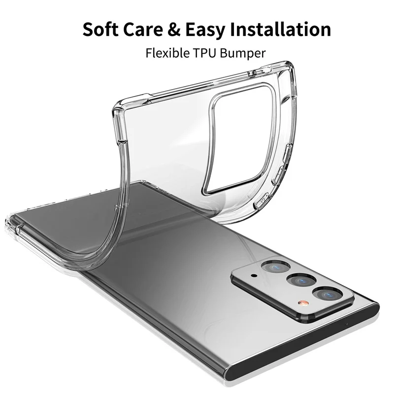 Funda frontal de hidrogel para Samsung Galaxy Note 20, protector de película de cristal, a prueba de golpes, 3 unids/set - imagen 3