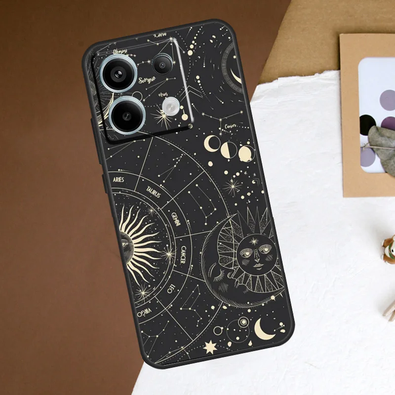 Sun Moons Star Signs Celestial funda para Xiaomi Redmi Note 13 Pro Plus Note 12 11 9 10 11S 10S 12S Redmi 13C 10C 12C - imagen 5