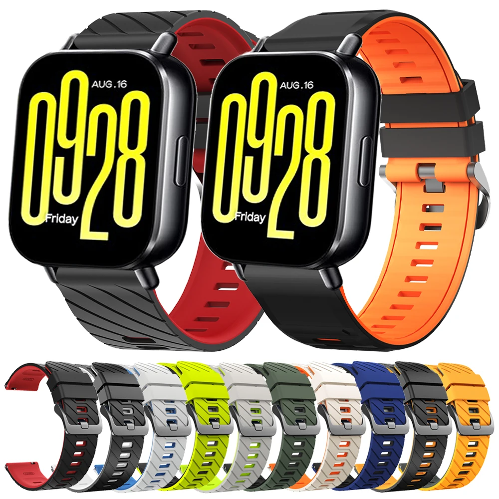 Correa de silicona para reloj inteligente Redmi Watch 5, correa de reloj transpirable activa para Redmi Watch 5 Lite, pulsera deportiva suave de 22mm