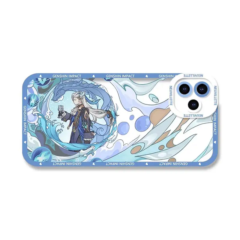 Funda para iphone 15 Pro Max 11 12 13 14 Pro Max 6 6S 7 8 Plus 13 Mini XS Max XR SE 2022 funda suave Genshin Impact Furina - imagen 3