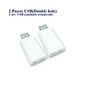 2 hole USB 2pcs