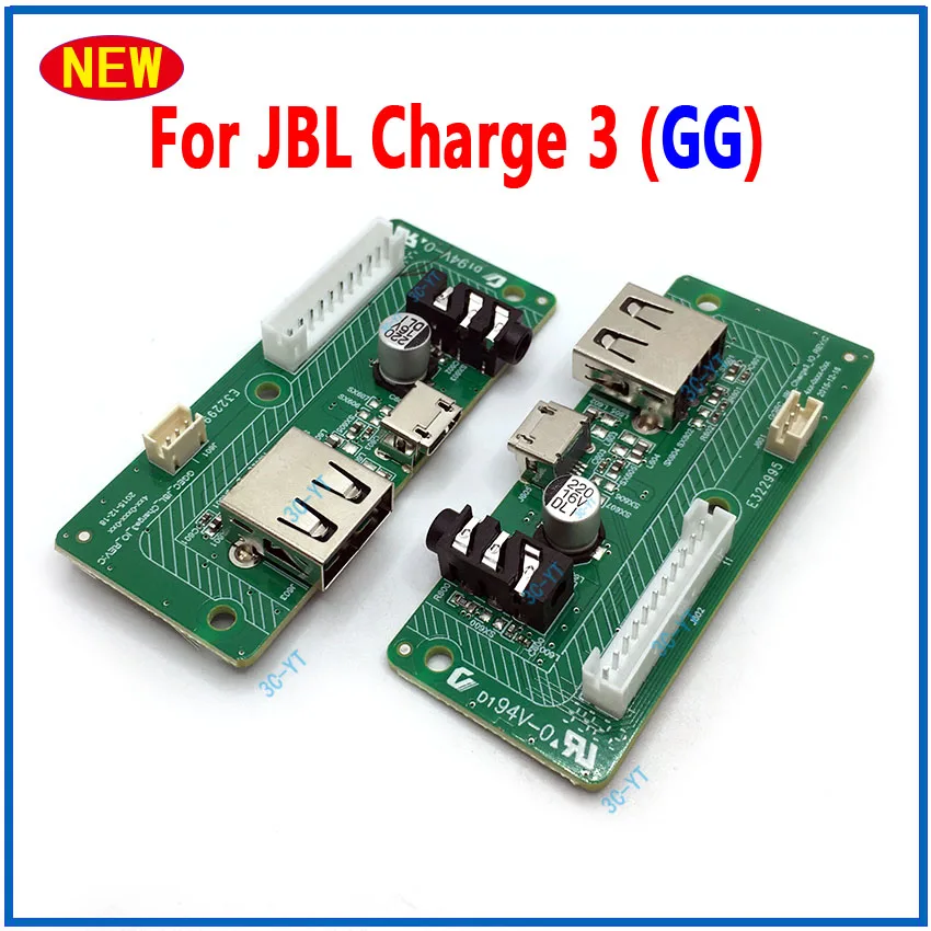 1 Uds USB 2,0 conector de placa de alimentación de Audio Tablero Principal para JBL Charge3 GG TL Altavoz Bluetooth puerto de carga Micro USB