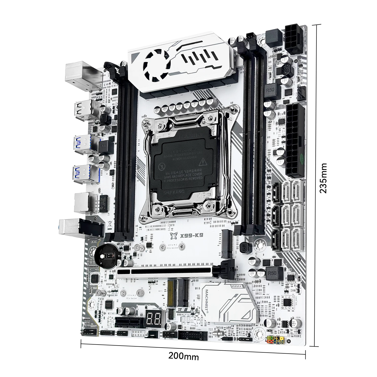 Machinist K9 con placa base TPM2.0 X99 LGA2011-3 compatible con Intel Xeon E5 2667 2650 V4V3 CPU DDR4 ECC con M-ATX de escritorio NVME M.2 - imagen 4