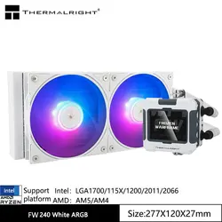 Thermalright FW240 – AIO Líquida ARGB con LCD 2,4 LGA1700/AM5