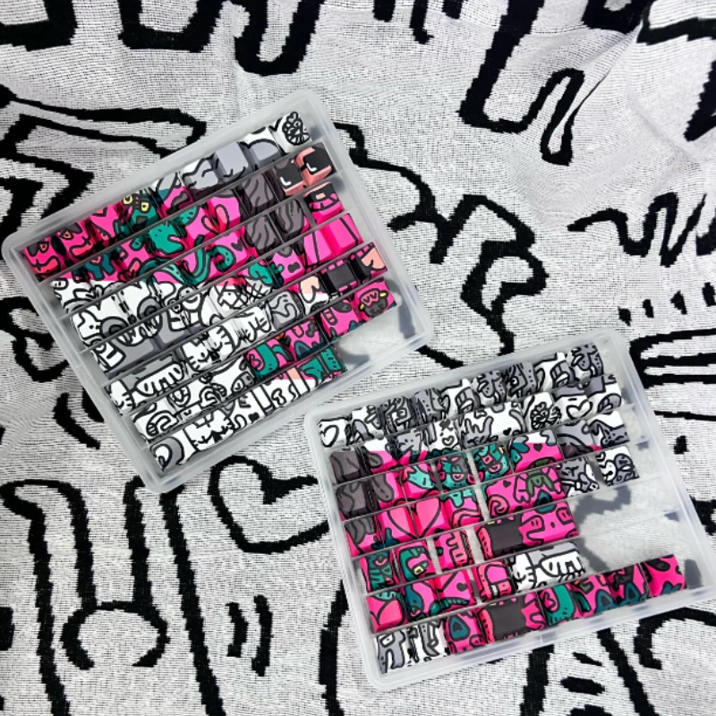 MiFuny-Juego de teclas con tema de chica Graffiti, teclas de perfil de cereza PBT, teclas de Anime de arte personalizado para teclado mecánico, regalos de PC - imagen 5