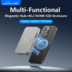 Blueendless Estación de acoplamiento NVMe M.2 USB-C 10 Gb/s