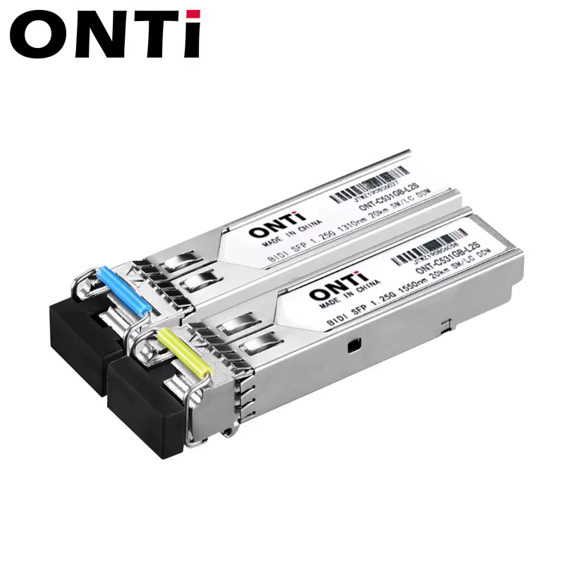 ONTi SFP Gigabit SM LC WDM 1,25G Bidi Transceptor Monomodo para Cisco