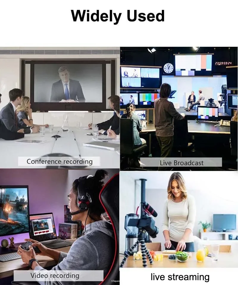 Tarjeta de captura HDMI de bucle de entrada 4K 60Hz, dispositivo de grabación de juegos de 1080p, micrófono grabador de vídeo USB 3,0 2,0 para PS3, PS4, Xbox, transmisión en vivo - imagen 5