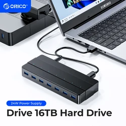 Hub USB 3.0 ORICO 7 Puertos - Adapter 12V