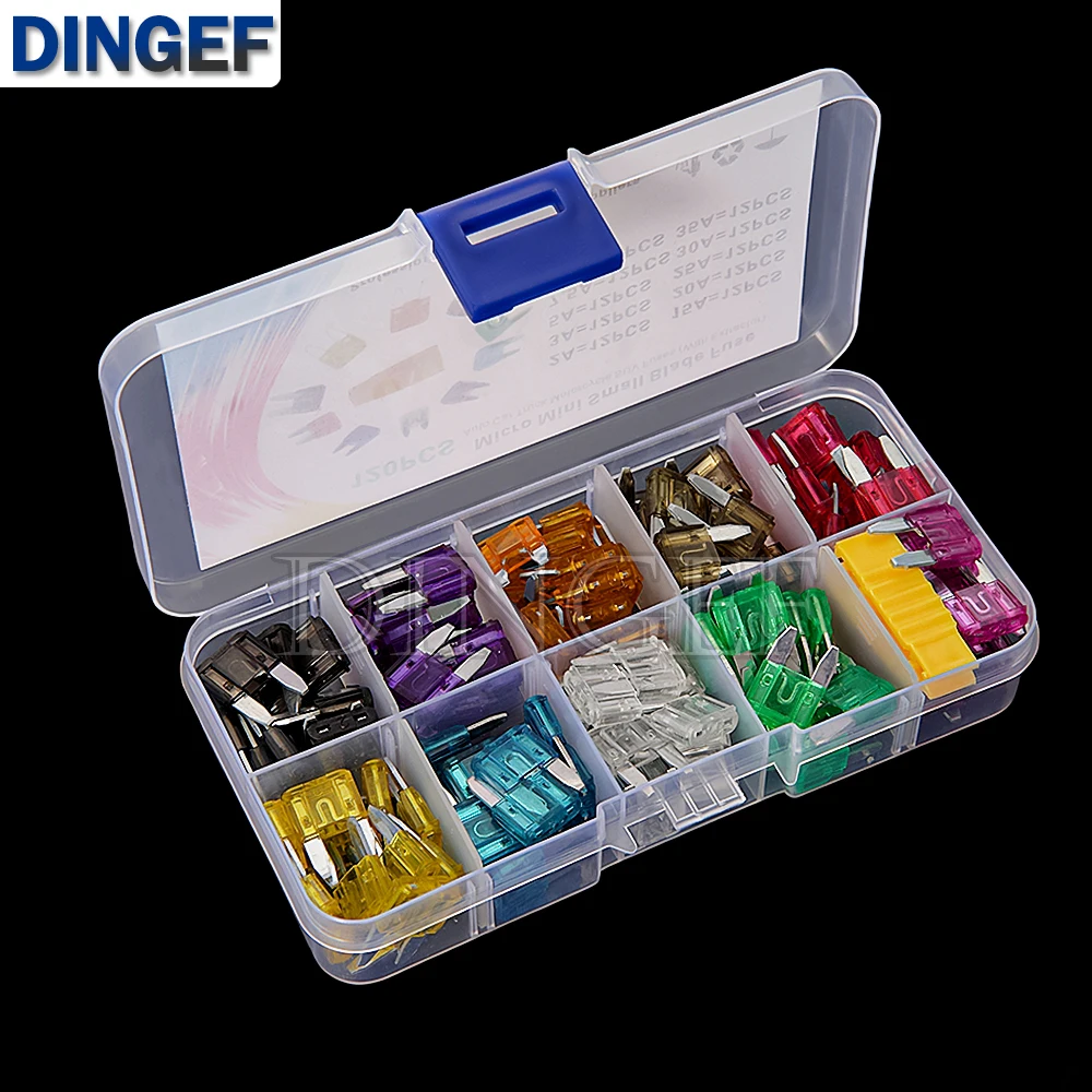 120 Uds 10 valores tamaño pequeño tipo cuchillas kit de fusibles para coche surtido 2A 3A 7.5A 10A 15A 20A 25A 30A 35A juego de fusibles Auto coche camión - imagen 5