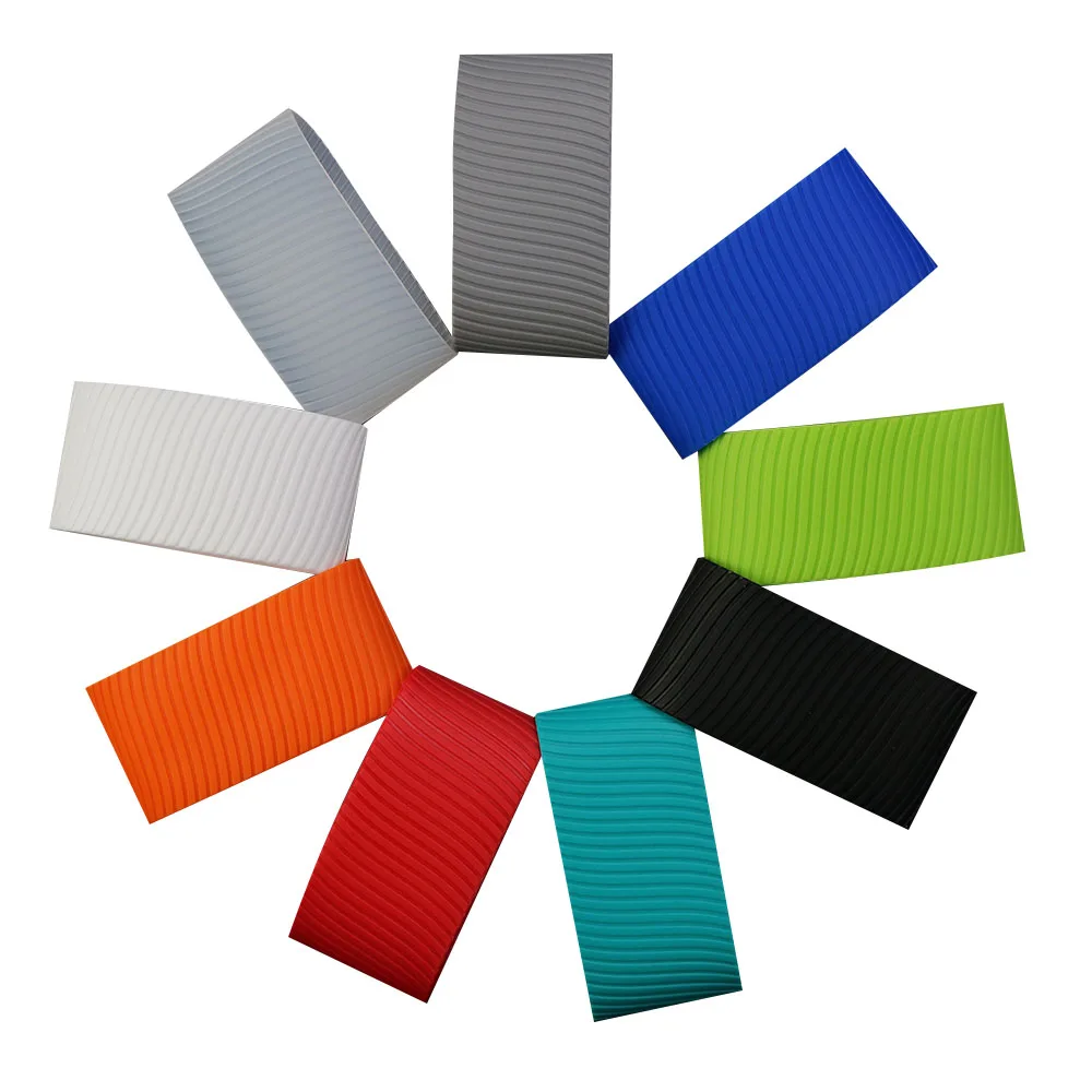 Funda de silicona con aislamiento térmico de 8CM, envolturas antideslizantes a rayas para tazas, botella de agua de vidrio cerámico, termoestabilidad, inodoro, 1 ud. - imagen 4