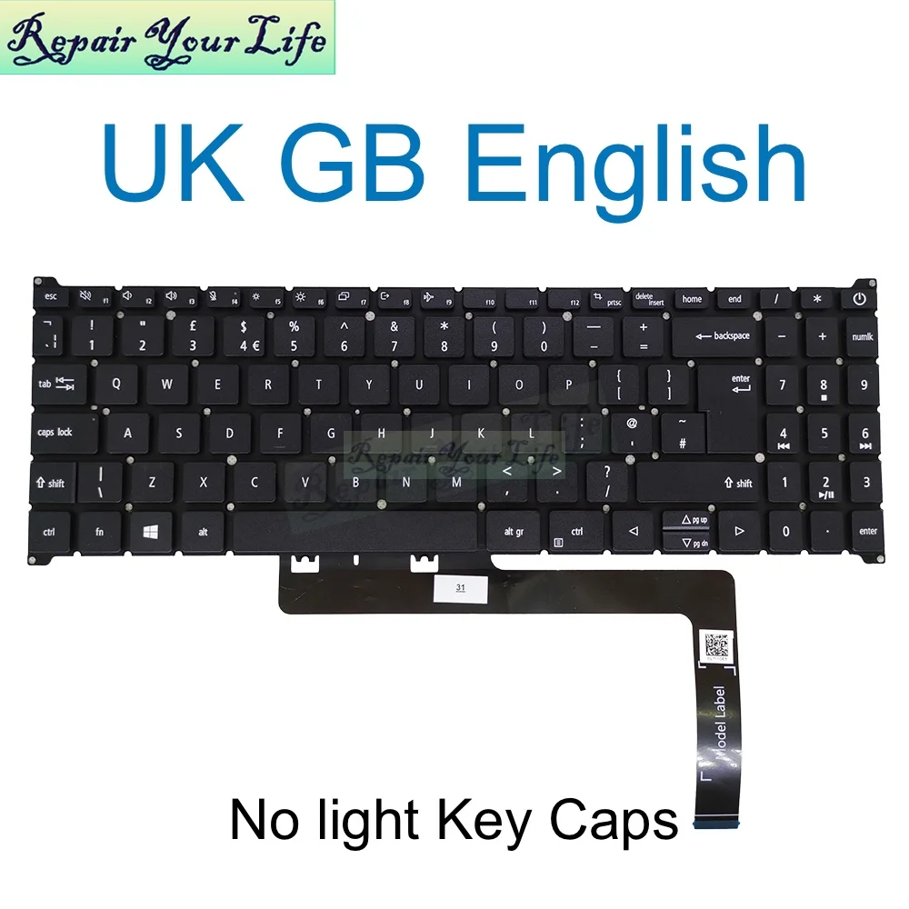 Teclado japonés para portátil Acer Swift X, SFX16, 51 SFX16-51G, SFX16-51G-538T, 50GS, 58RP, 16,1 pulgadas, ANV15-5, NCB2276 - imagen 4