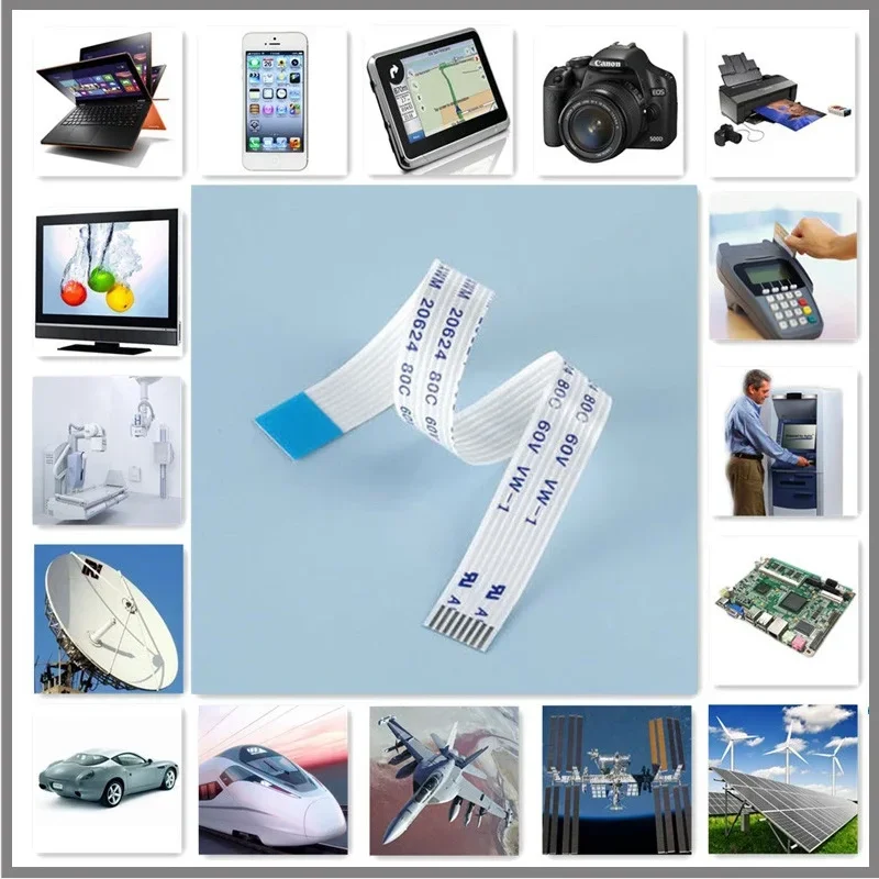 10 Uds Cable plano Flexible FFC FPC AWM 20624 80C 60V VW-1 FFC-0.5MM 1.0MM4P 6 8 10 12 14 16 18 20 24 26 30 32 34 40Pin - imagen 5