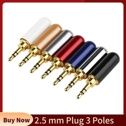 Conector audio 2,5 mm macho 3 polos – Cable DIY para auriculares