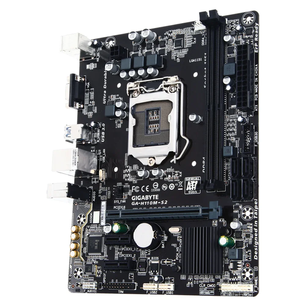 Placa base GIGABYTE GA-H110M-S2 H110 LGA 1151 i3 i5 i7 DDR4 32G - imagen 3