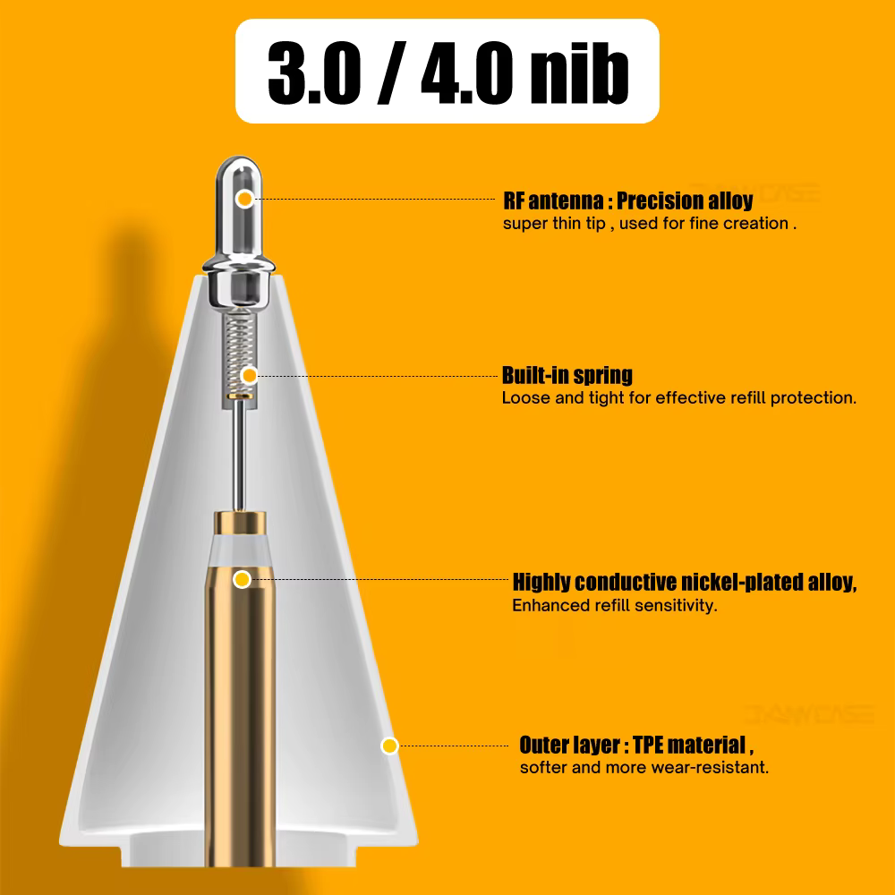 Punta de repuesto para lápiz de Apple, Punta transparente 4,0, 1. ª y 2. ª generación, 2H, 2B, novedad - imagen 5